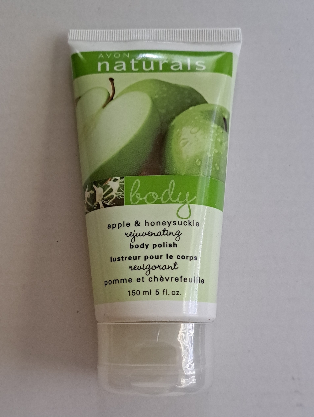Avon Naturals Apple & Honeysuckle Rejuvenating Body Polish - Green